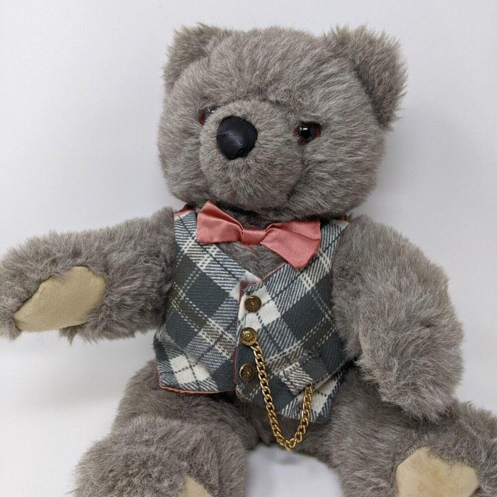 1986 Vintage Applause Plush Teddy Bear Tribute to Grandpa Sam 16" - Picture 1 of 7